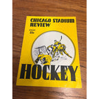 Hockey Chicago Stadium Review Program Detroit Red Wings Chicago Blackhawks 1955