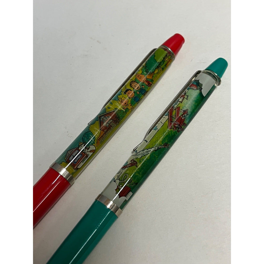 Vintage Knotts Berry Farm Floating Pen Moving Lot (2) Peanuts Snoopy Characters