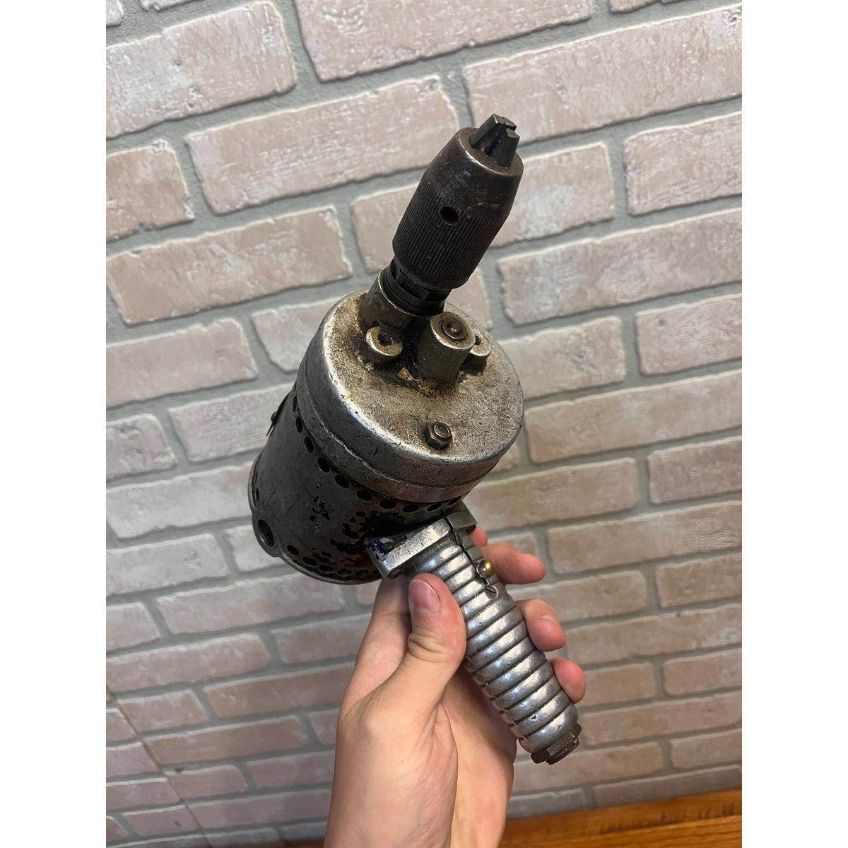 Vintage Speed Way Electric Drill Atomic Industrial Early Cicero IL Electro-Magnetic Tool Co.
