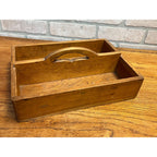 Antique Wooden Tool Carrier Caddy Tote Primitive Farmhouse Country