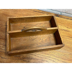 Antique Wooden Tool Carrier Caddy Tote Primitive Farmhouse Country