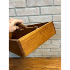 Antique Wooden Tool Carrier Caddy Tote Primitive Farmhouse Country