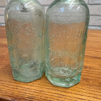 John Graf c1890s Milwaukee Wis Lot (2) Soda Bottles Blob Top Hutchinson