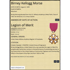Vintage WWII US Army Colonel Birney Kellogg Morse ID'd Personal Watch Fob