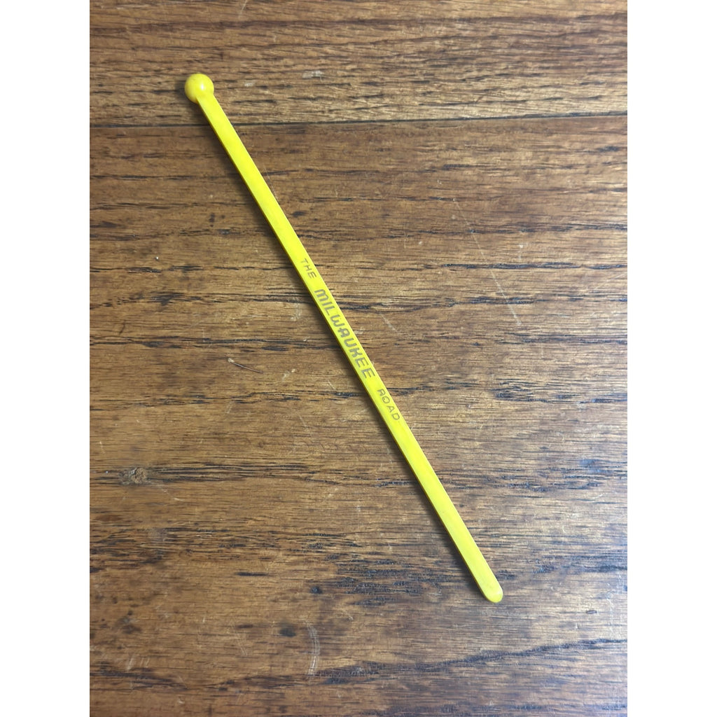 Vintage Milwaukee Road Railroad Souvenir Stir Stick Swizzle Cocktail Stirrer