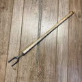 Antique Wooden Laundry Fork 29" Long Metal Fork & Wooden Handle"