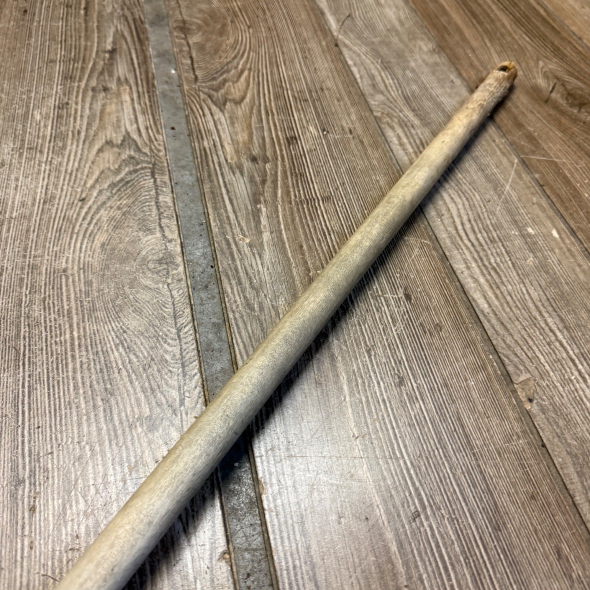 Antique Wooden Laundry Fork 29" Long Metal Fork & Wooden Handle"