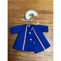 Vintage 1960s Ideal Tammy Doll Family Pepper's Frost Frolics Blue Felt Winter Coat & Collar