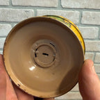 Vintage J Chein Tin World Globe Bank in Spanish Money Saver