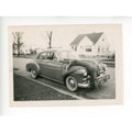 1950s Chevrolet 4‑door sedan Original Photo Deer Hunting Wisconsin Tag License Plate
