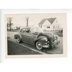 1950s Chevrolet 4‑door sedan Original Photo Deer Hunting Wisconsin Tag License Plate