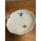 Antique Victorian 1900s Porcelain German Child's Tea Cup & Saucer Toys Drum Cart