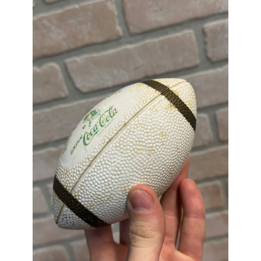 Vintage 1960s Green Bay Packers Coca-Cola Mini Football Promotional Hard Plastic