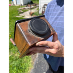 Antique 1900s Original Golden Rule Coffee Advertising Hand Crank Wall Grinder