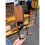 Antique 1900s Original Golden Rule Coffee Advertising Hand Crank Wall Grinder
