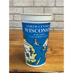 Vintage 1980s Coca Cola Wisconsin 4-Season Vactionland Souvenir Plastic Cup