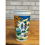 Vintage 1980s Coca Cola Wisconsin 4-Season Vactionland Souvenir Plastic Cup
