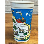 Vintage 1980s Coca Cola Wisconsin 4-Season Vactionland Souvenir Plastic Cup