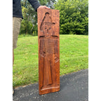 Antique Primitive 19th c. Large Wood Cookie Mold Soldier 39"x10" Springerle AAFA