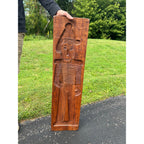 Antique Primitive 19th c. Large Wood Cookie Mold Soldier 39"x10" Springerle AAFA