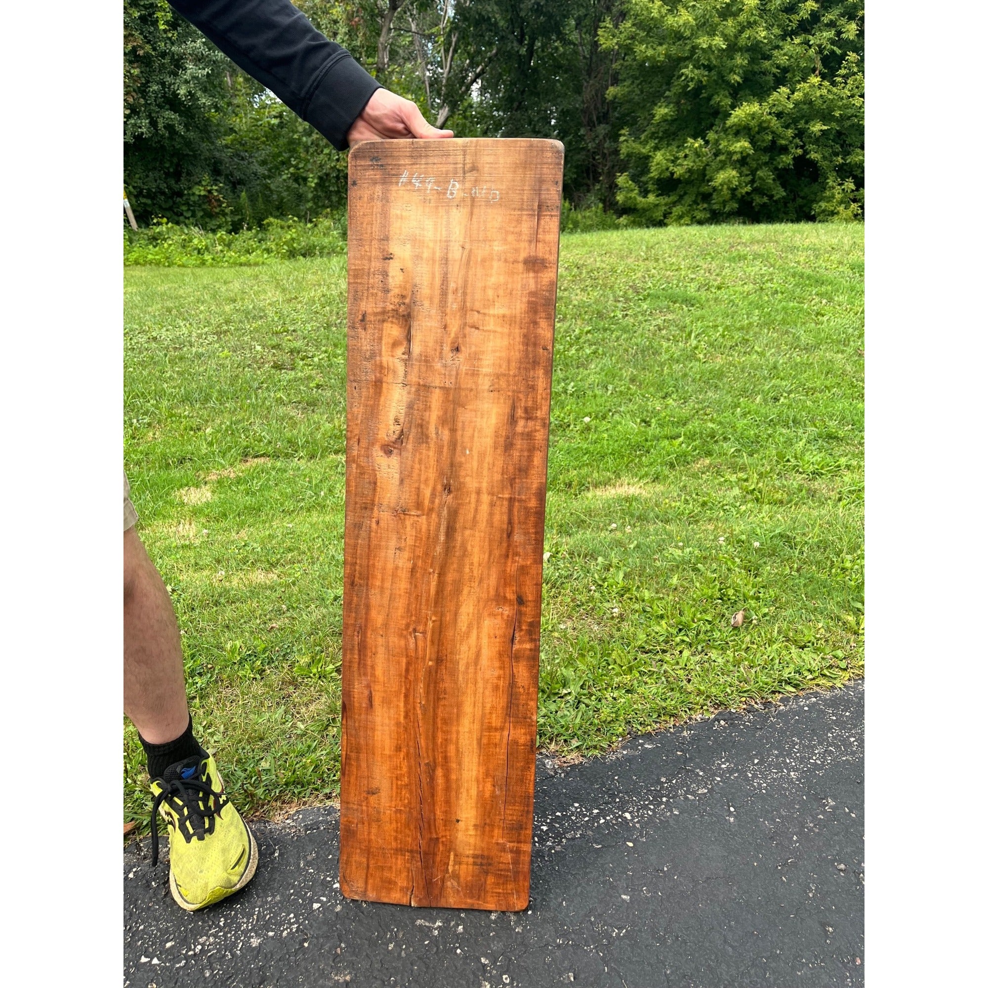 Antique Primitive 19th c. Large Wood Cookie Mold Soldier 39"x10" Springerle AAFA