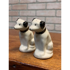 Vintage RCA Nipper Dog Mascot Ceramic Salt & Pepper Shaker Set "His Master's Voice" Circa 1955