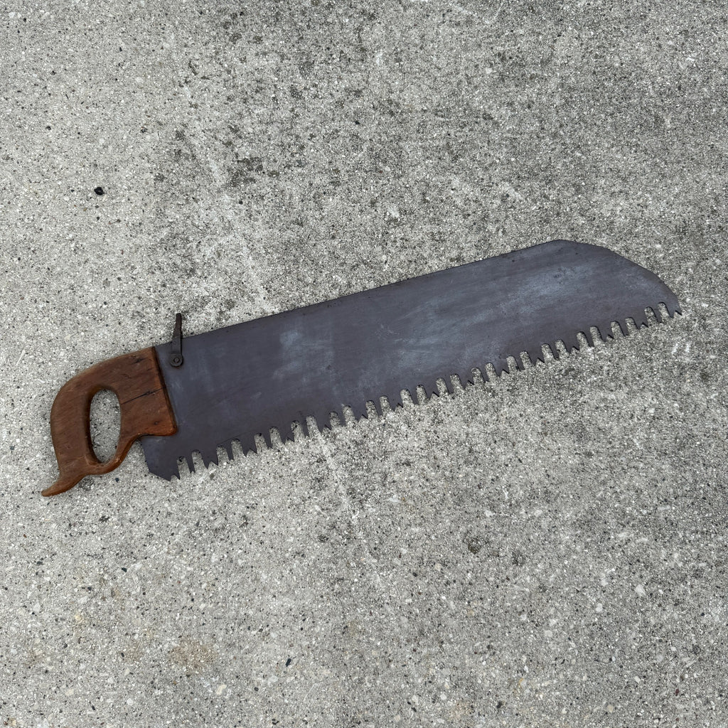 Antique Crosscut Logging Hand Saw Tool Rustic Cabin Decor