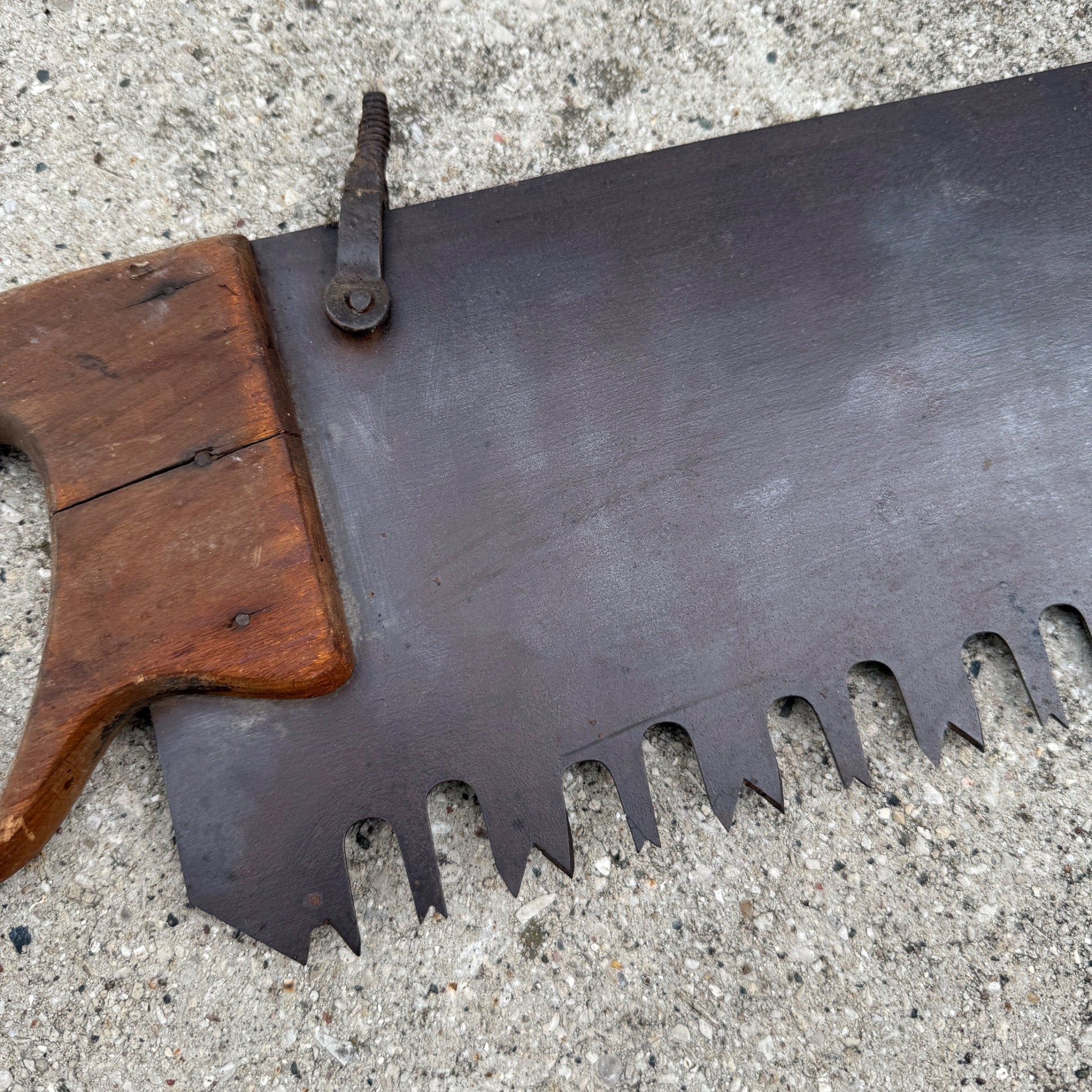 Antique Crosscut Logging Hand Saw Tool Rustic Cabin Decor