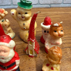 Huge Lot Gurley Gurly & Other Christmas Candles Lot Santa Snowmen Etx As-Is