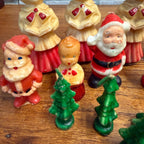 Huge Lot Gurley Gurly & Other Christmas Candles Lot Santa Snowmen Etx As-Is