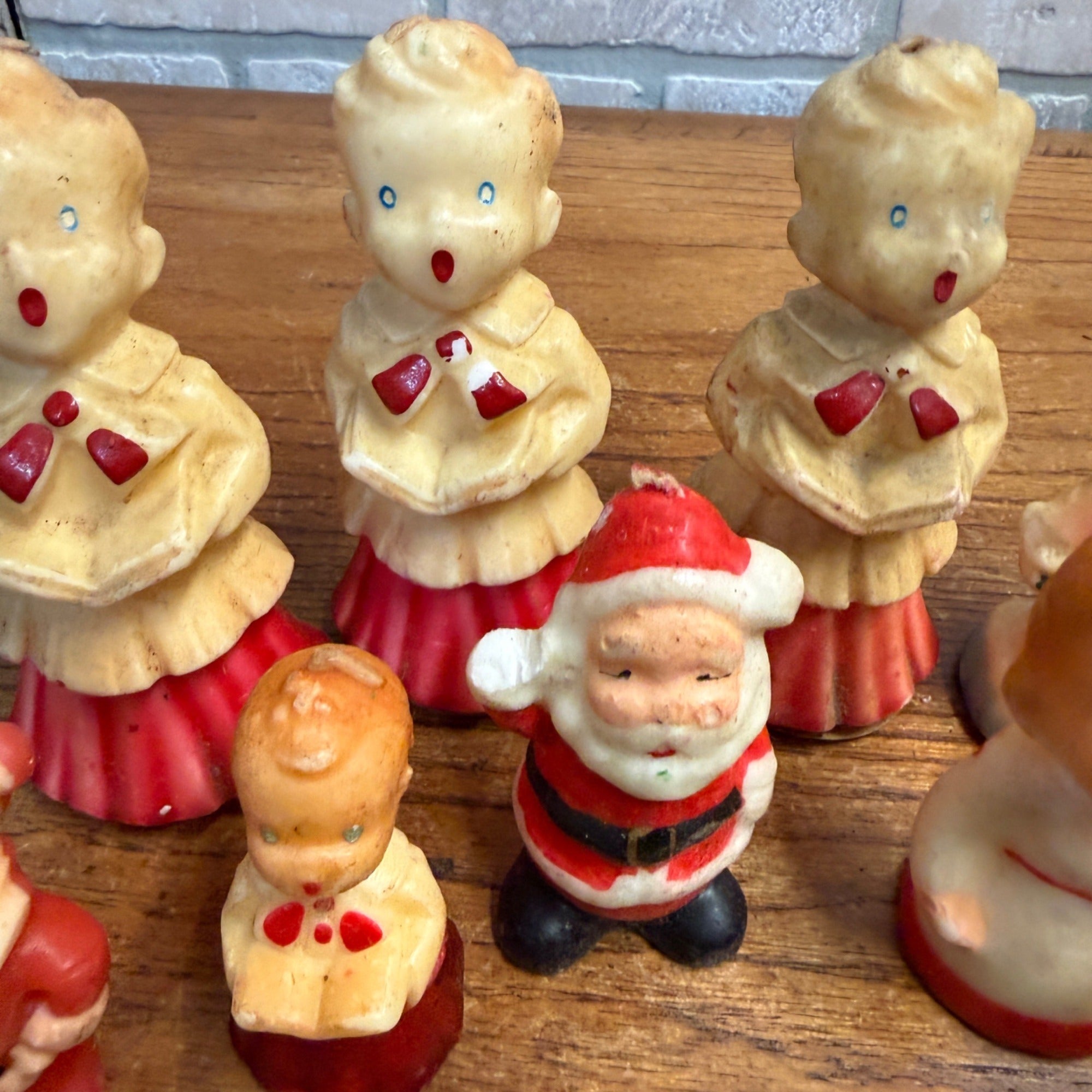 Huge Lot Gurley Gurly & Other Christmas Candles Lot Santa Snowmen Etx As-Is