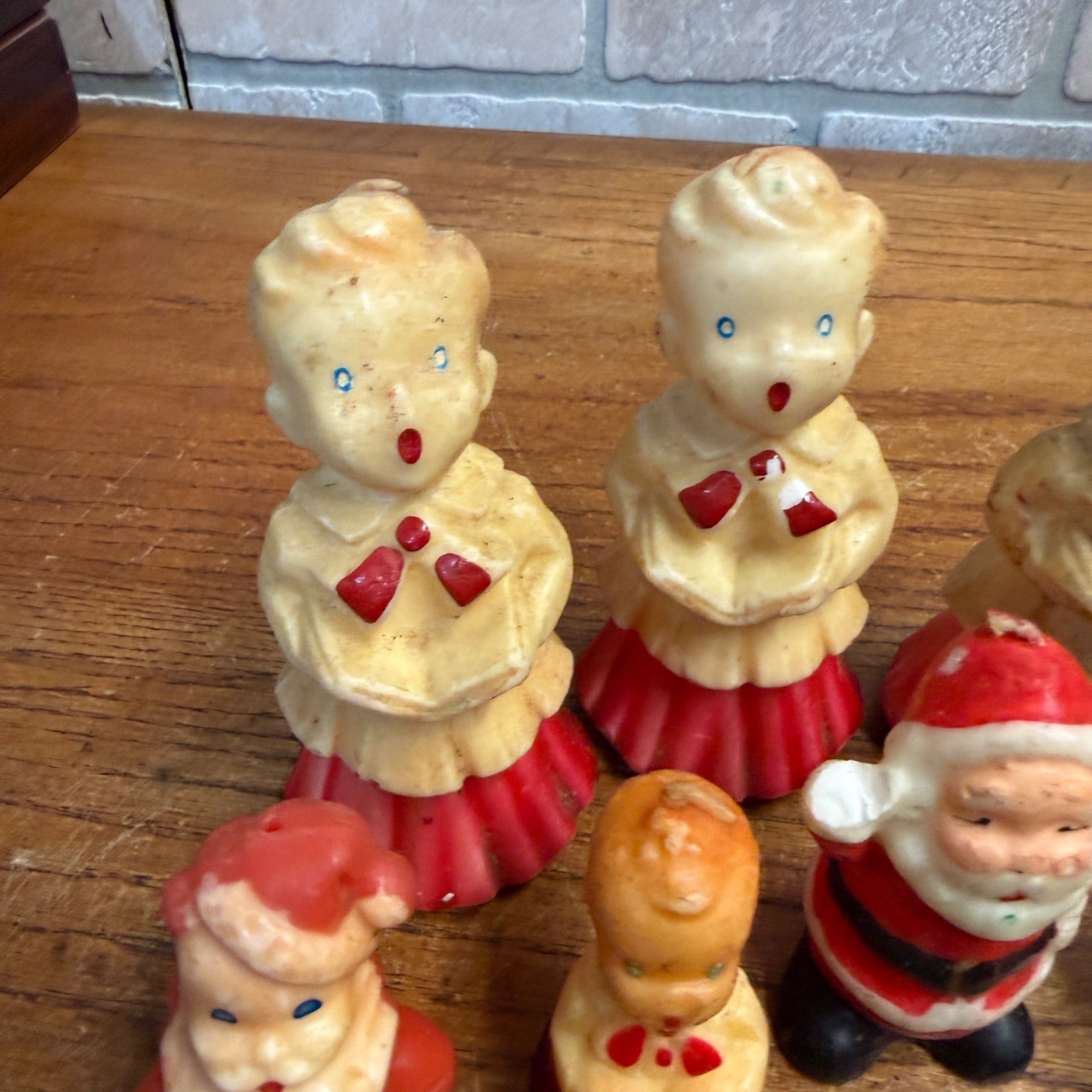 Huge Lot Gurley Gurly & Other Christmas Candles Lot Santa Snowmen Etx As-Is