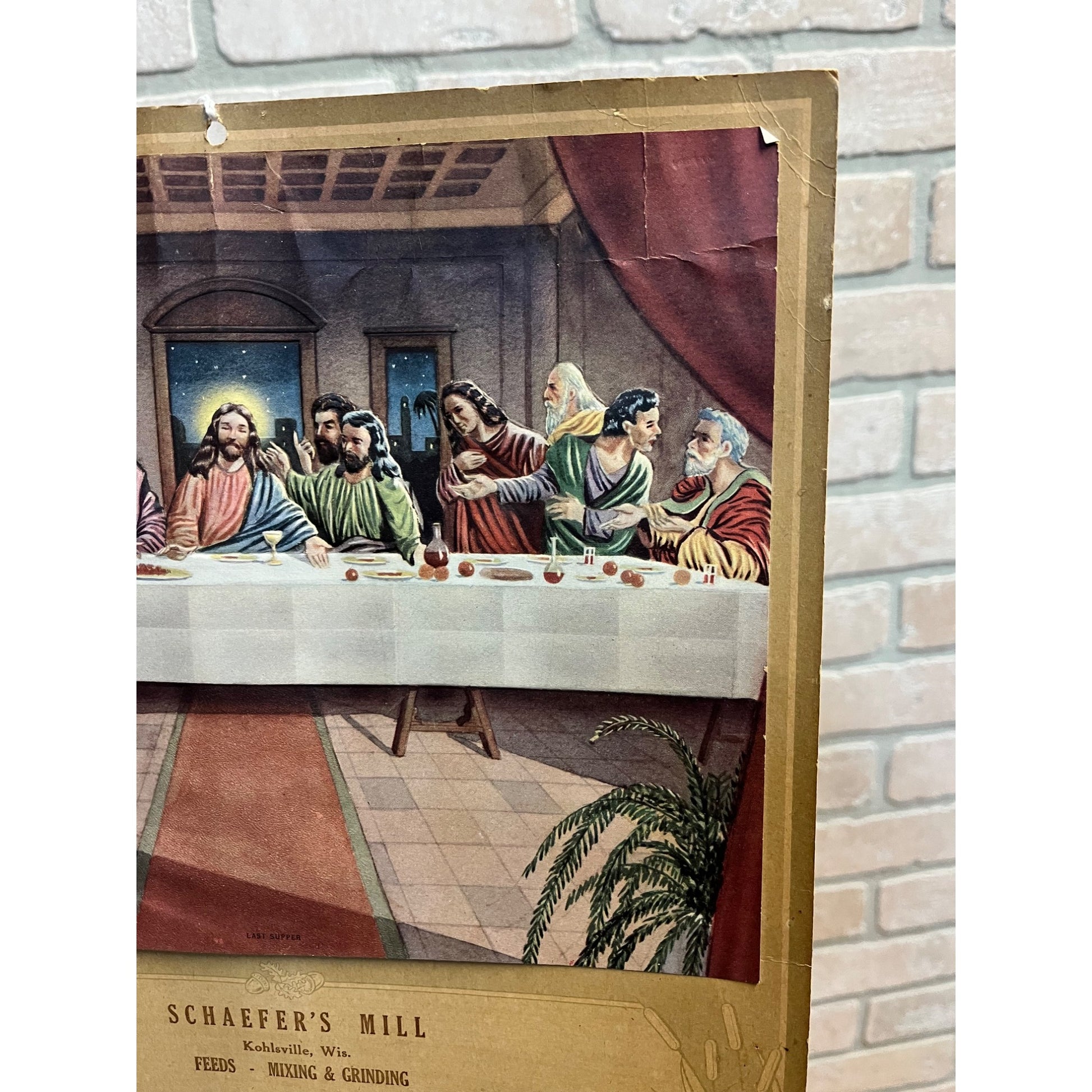 Vintage 1953 Schaefer's Mill West Bend Kohlsville Wisconsin Advertising Calendar