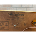 Vintage 1950s Westinghouse Alarm Clock & Tube Radio Model H-392T5 Plastic