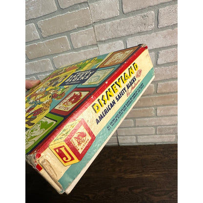 RARE Vintage 1930s-40s Disneyland Disney Wooden Blocks Halsam Child's Toy