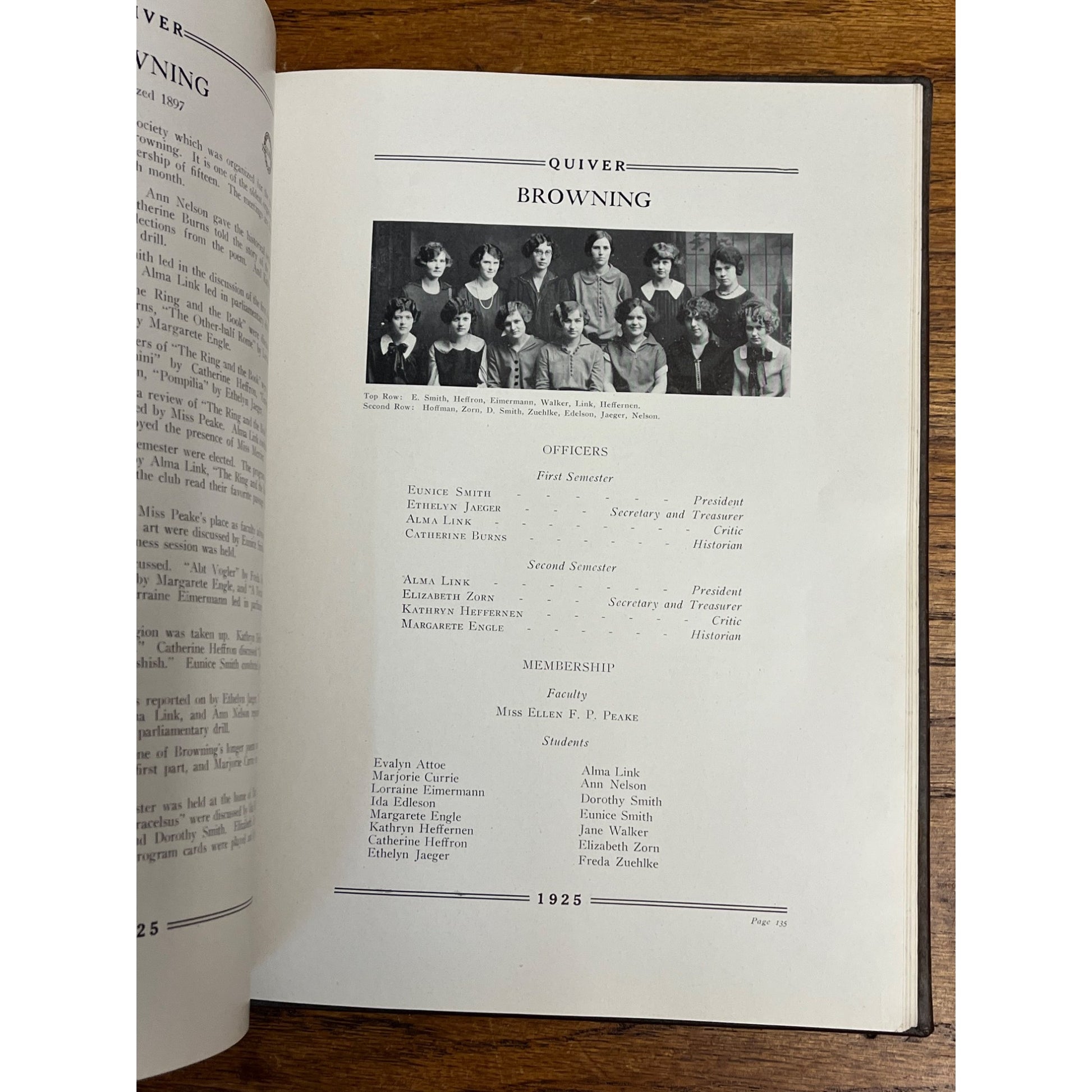 Vintage 1925 State Normal School Oshkosh Wis Wisconsin Yearbook The Quiver