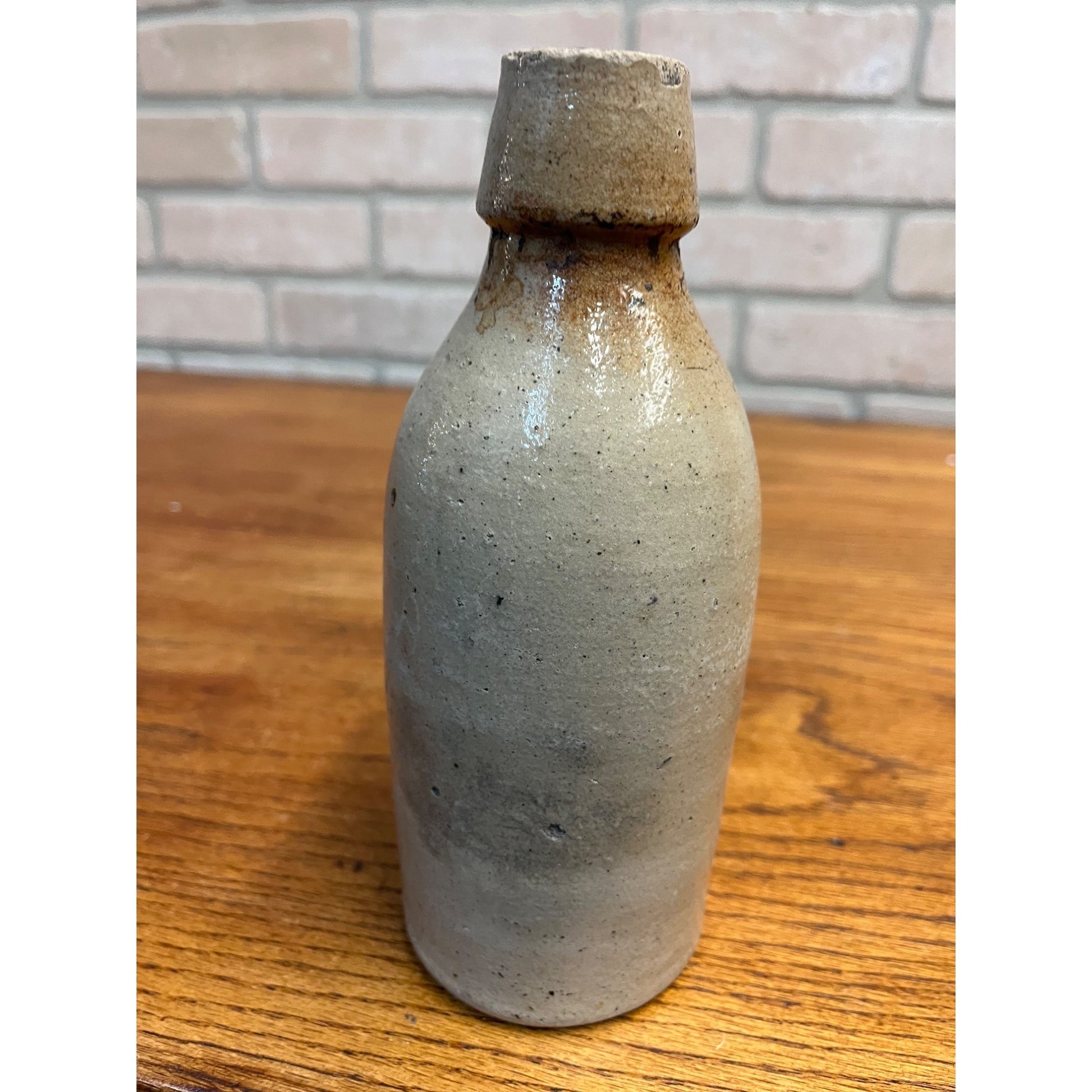 Antique 1800s GRISBAUM & KEHREIN Milwaukee Wis. Clay Stoneware Beer Bottle