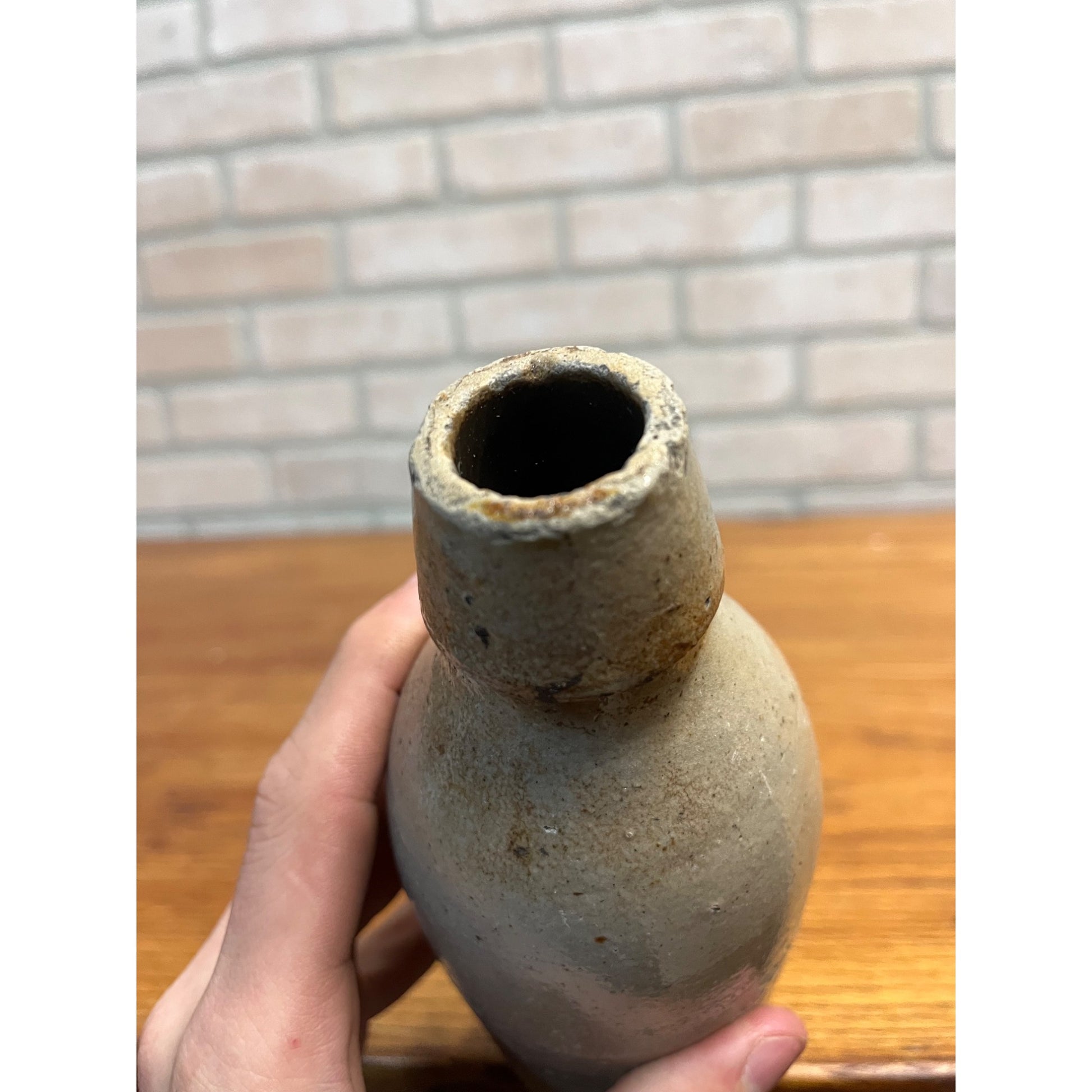 Antique 1800s GRISBAUM & KEHREIN Milwaukee Wis. Clay Stoneware Beer Bottle