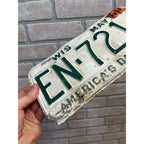 Vintage Wisconsin License Plate May 1960 America's Dairyland Automobile Metal