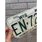 Vintage Wisconsin License Plate May 1960 America's Dairyland Automobile Metal