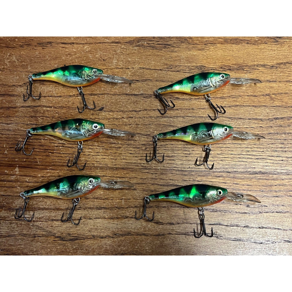 Rapala Glass Shad Raps Fishing Lures Lot (6) Used Vintage Bait #7