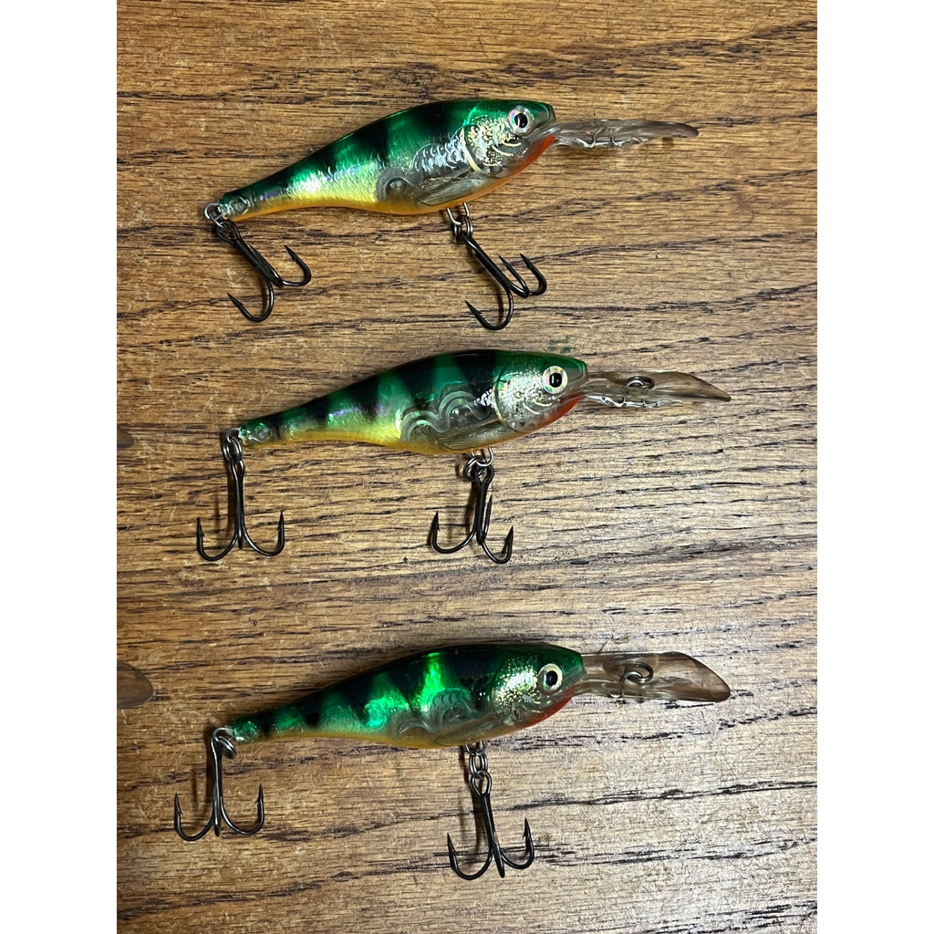 Rapala Glass Shad Raps Fishing Lures Lot (6) Used Vintage Bait #7