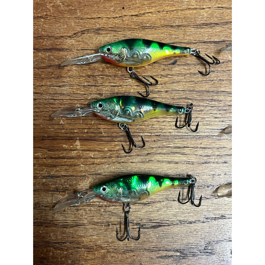 Rapala Glass Shad Raps Fishing Lures Lot (6) Used Vintage Bait #7