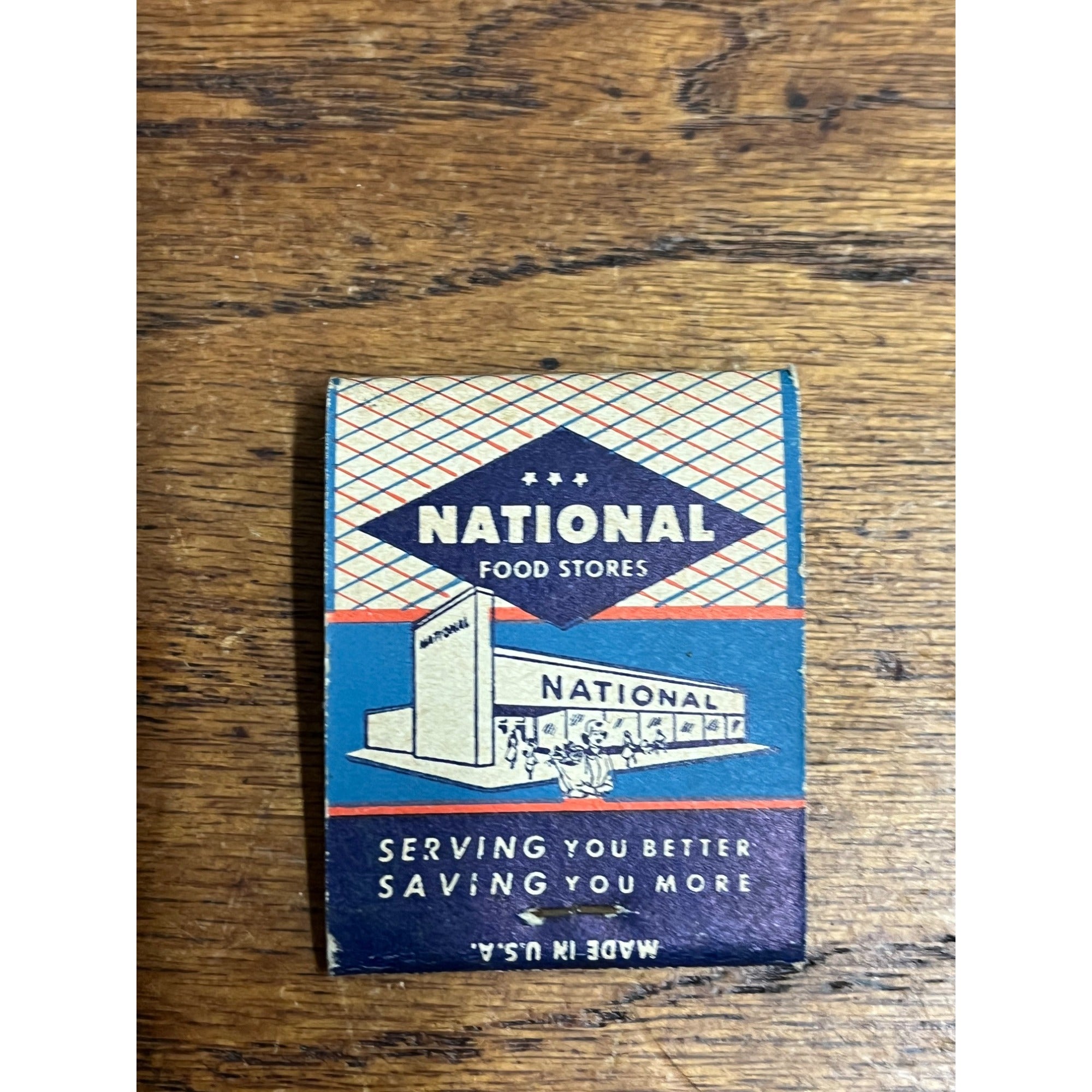 Vintage National Food Stores Coffee Natco Matchbook Matches Advertising Unstruck