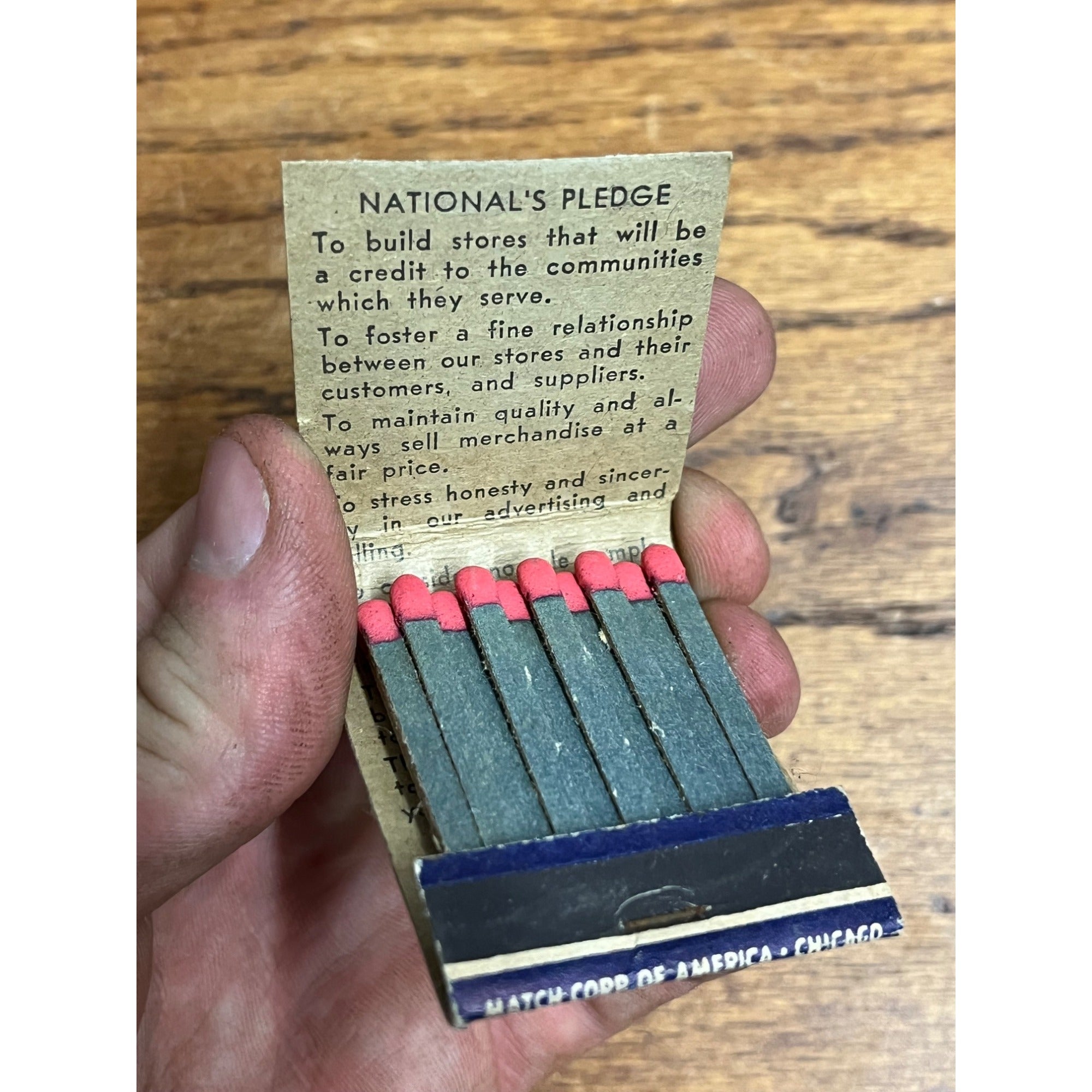 Vintage National Food Stores Coffee Natco Matchbook Matches Advertising Unstruck