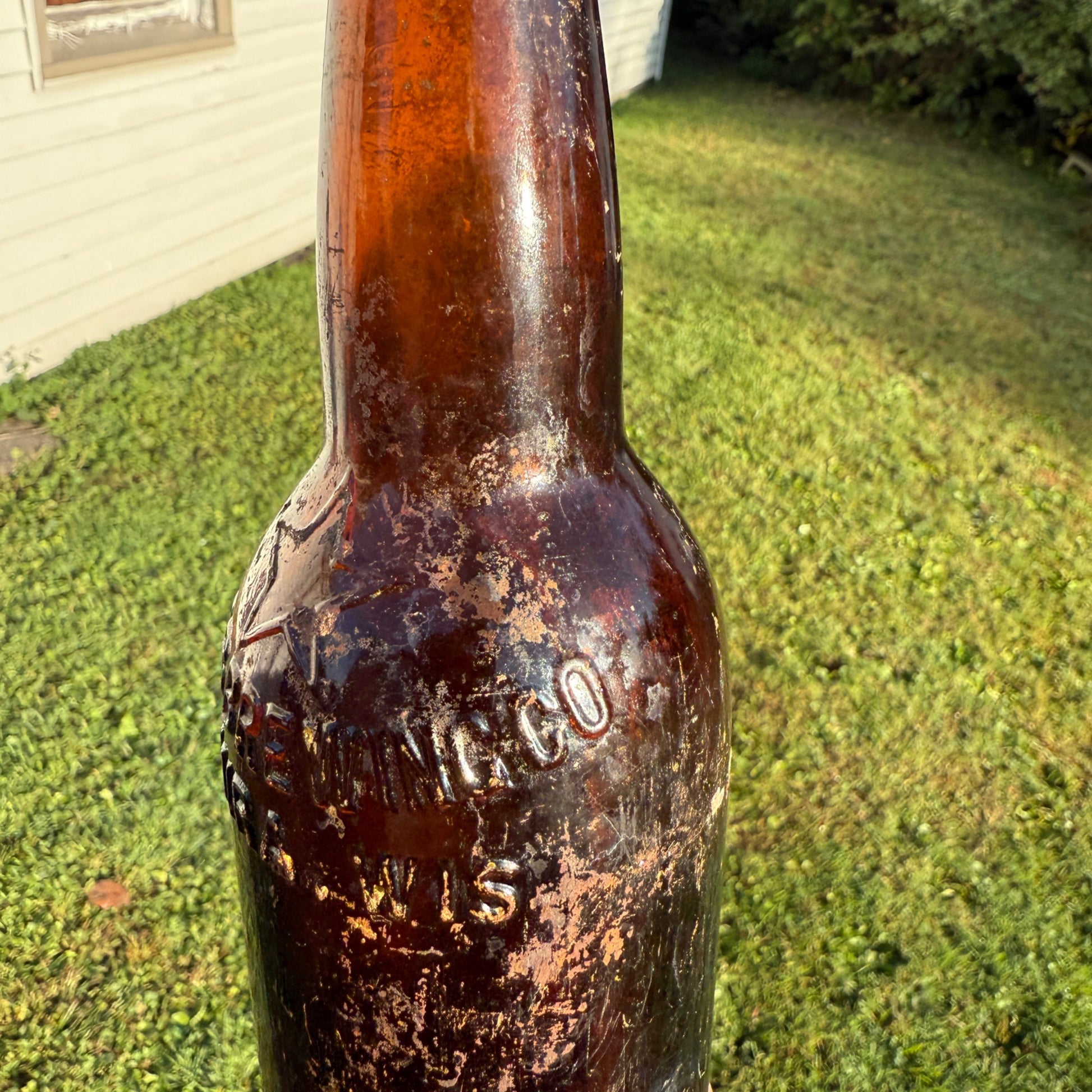 Vintage Star Brewery Lomira Wis Brewing Co Wisconsin Amber Beer Bottle 12oz