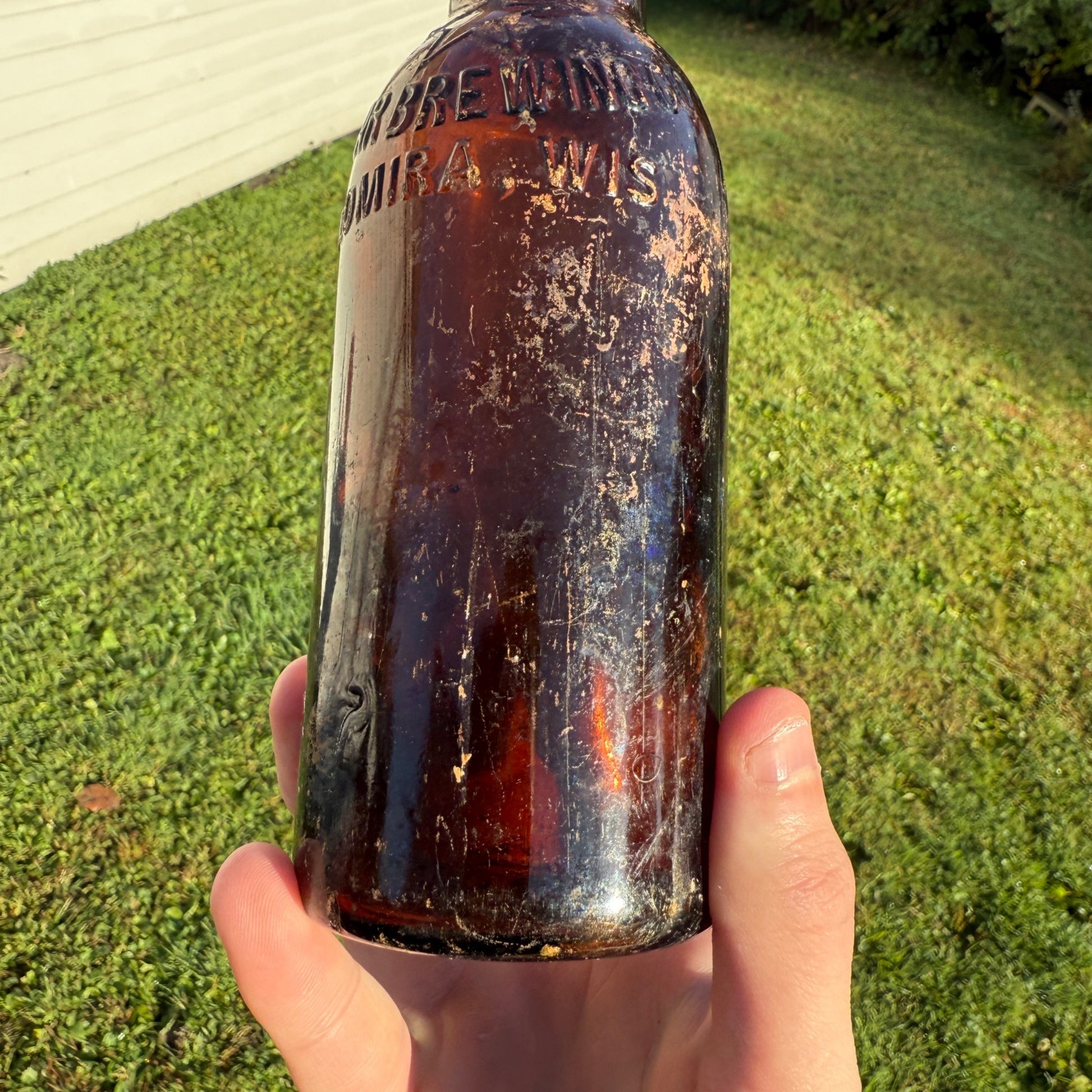 Vintage Star Brewery Lomira Wis Brewing Co Wisconsin Amber Beer Bottle 12oz