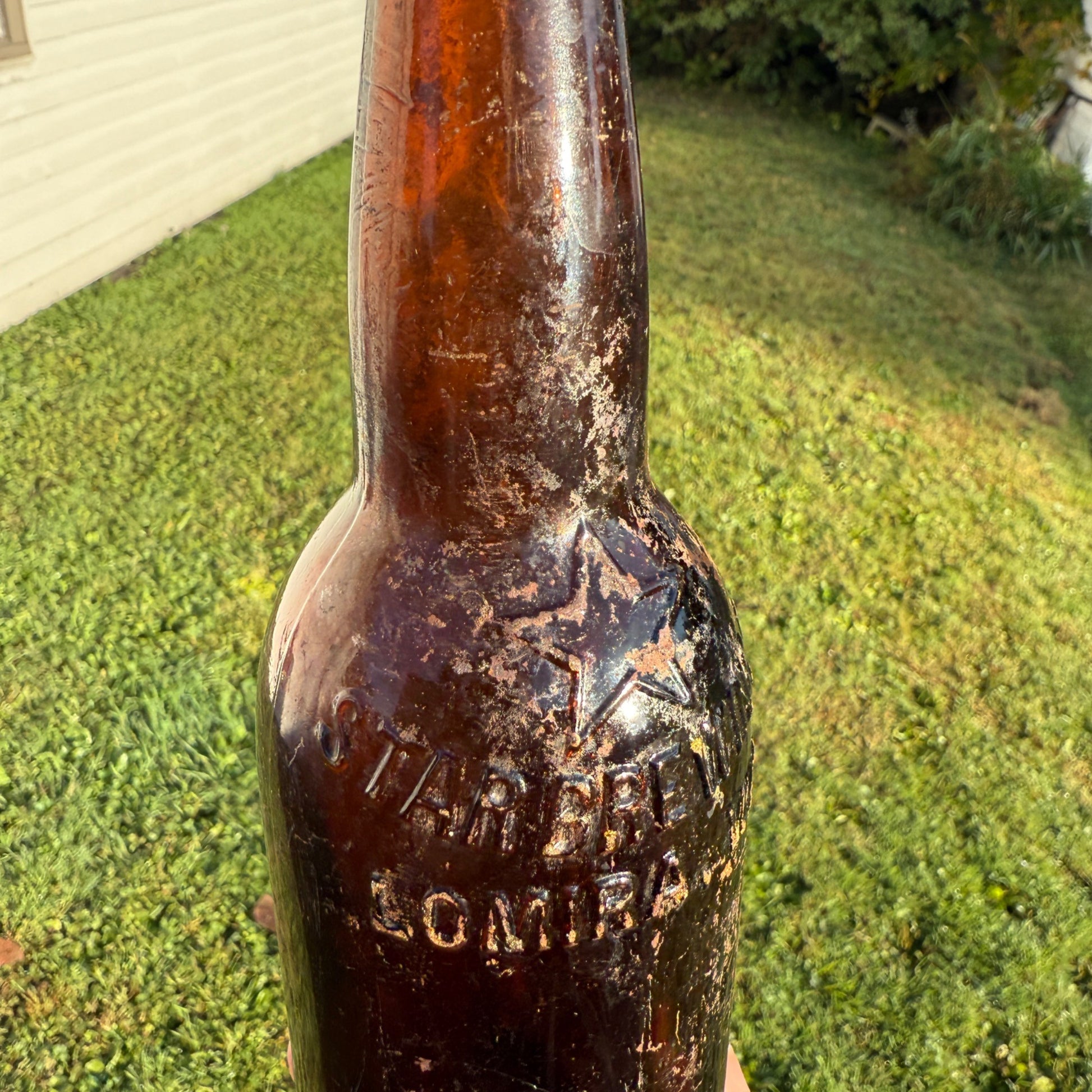 Vintage Star Brewery Lomira Wis Brewing Co Wisconsin Amber Beer Bottle 12oz