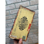 Vintage Charles Thompson Tobacco Wooden Cigar Box Yungfello Foil Wraps Philadelphia, Pennsylvania