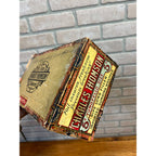 Vintage Charles Thompson Tobacco Wooden Cigar Box Yungfello Foil Wraps Philadelphia, Pennsylvania